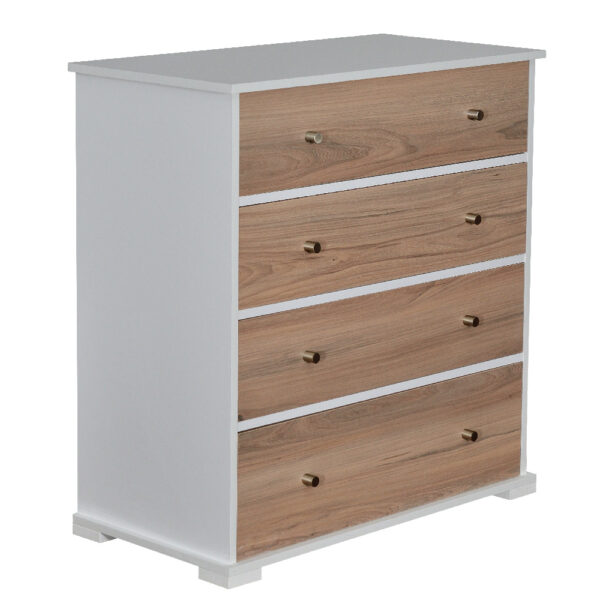 4 Drawer Lunar Chest of Drawers - From the side