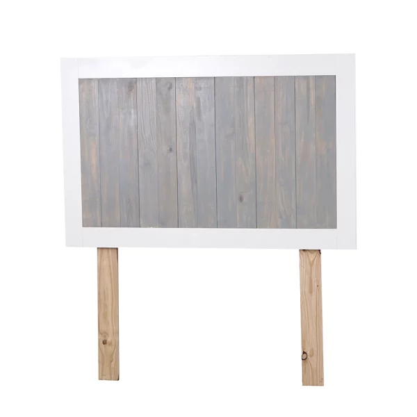 Double Stanford Headboard - White and Grey - Front
