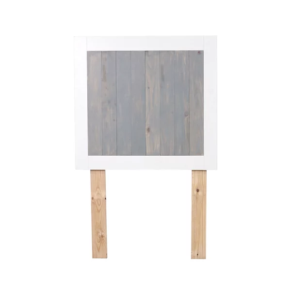 Single Stanford Headboard - White and Grey - Front