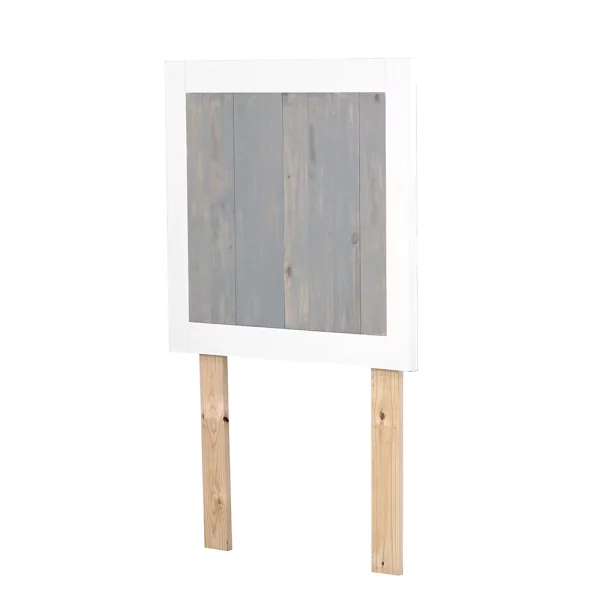 Single Stanford Headboard - White and Grey - Side