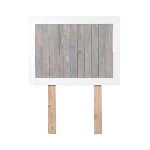 3/4 Stanford Headboard - White and Grey - Front