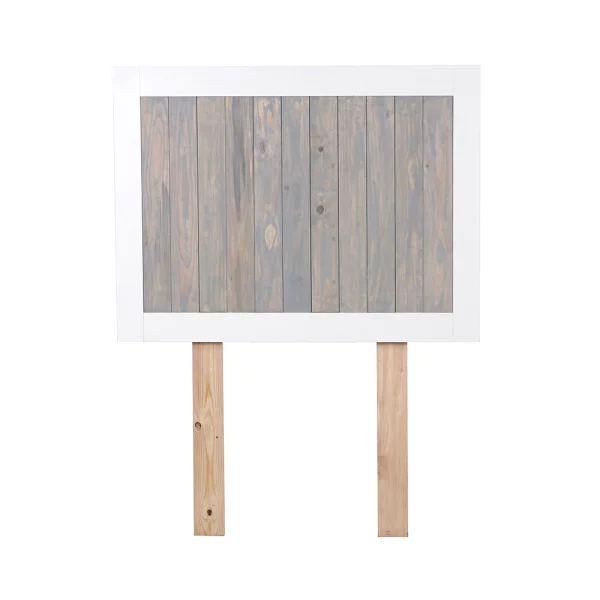 3/4 Stanford Headboard - White and Grey - Front