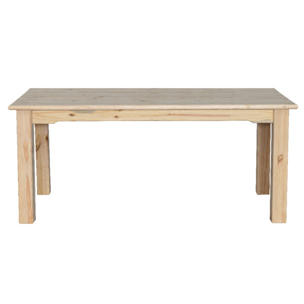 1800x900 Table with thick square legs