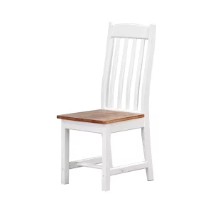 New Janet Chair - White and Oregon Stain